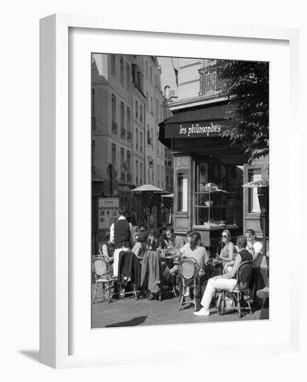 Restaurant/Bistro in the Marais District, Paris, France-Jon Arnold-Framed Photographic Print