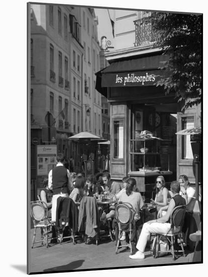 Restaurant/Bistro in the Marais District, Paris, France-Jon Arnold-Mounted Photographic Print