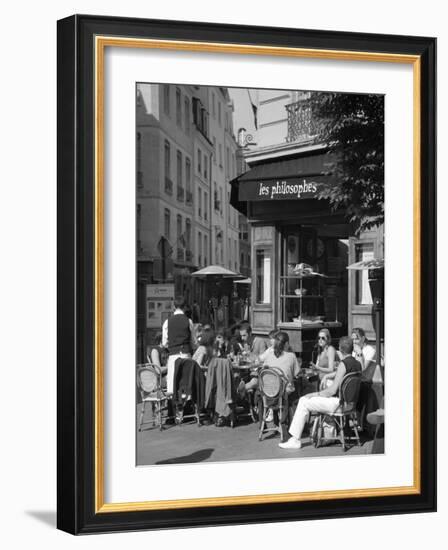 Restaurant/Bistro in the Marais District, Paris, France-Jon Arnold-Framed Photographic Print