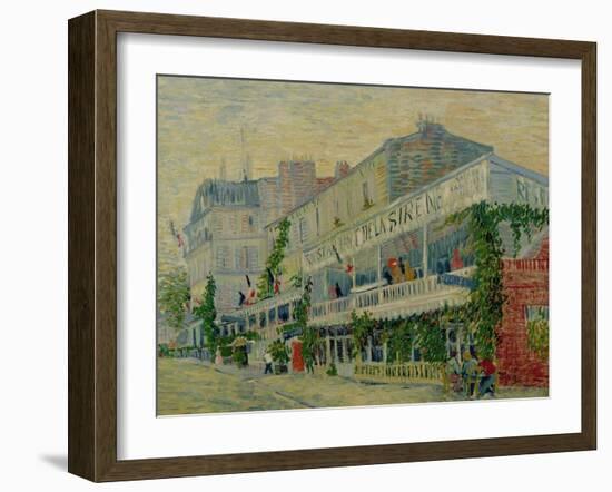 Restaurant de La Sirene at Asnieres, c.1887-Vincent van Gogh-Framed Giclee Print