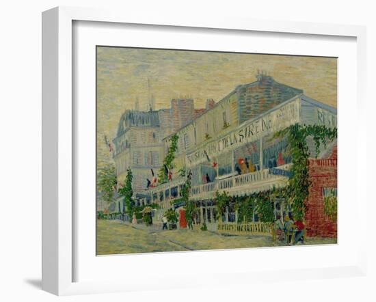 Restaurant de La Sirene at Asnieres, c.1887-Vincent van Gogh-Framed Giclee Print