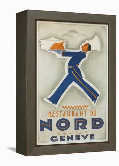 Restaurant Du Nord. Geneve, Switzerland-null-Framed Stretched Canvas