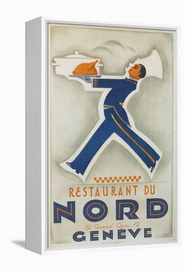 Restaurant Du Nord. Geneve, Switzerland-null-Framed Stretched Canvas