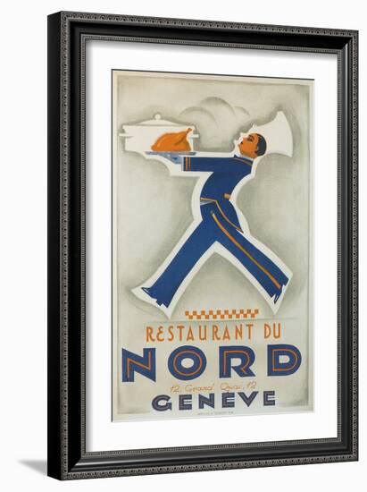 Restaurant Du Nord. Geneve, Switzerland-null-Framed Art Print