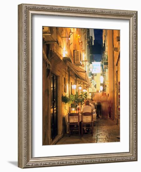 Restaurant, Dubrovnik, Croatia-Peter Thompson-Framed Photographic Print