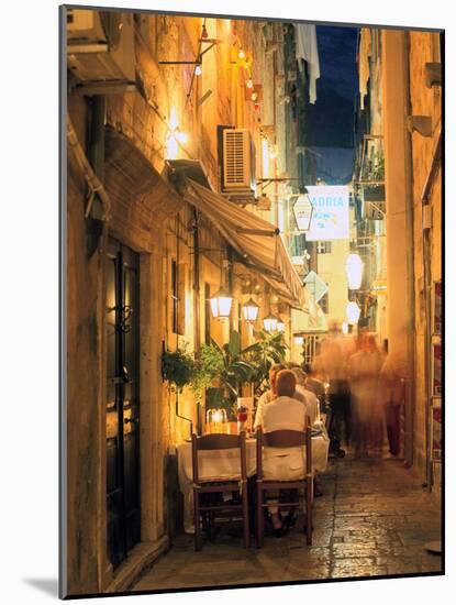 Restaurant, Dubrovnik, Croatia-Peter Thompson-Mounted Photographic Print