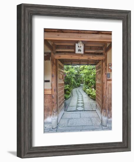 Restaurant Entrance at Gion, Kyoto, Japan-Rob Tilley-Framed Photographic Print