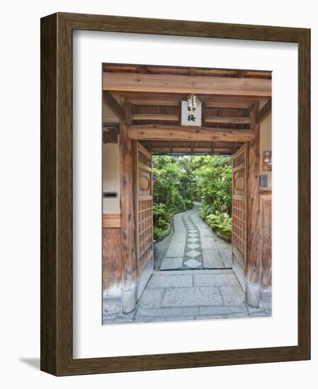 Restaurant Entrance at Gion, Kyoto, Japan-Rob Tilley-Framed Photographic Print