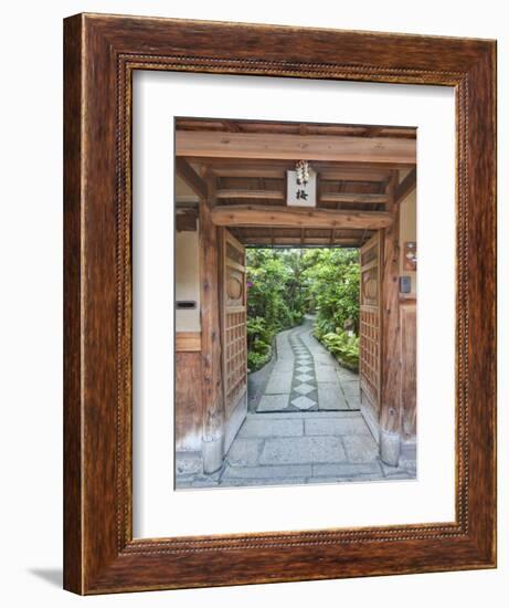 Restaurant Entrance at Gion, Kyoto, Japan-Rob Tilley-Framed Photographic Print