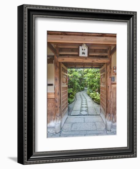 Restaurant Entrance at Gion, Kyoto, Japan-Rob Tilley-Framed Photographic Print