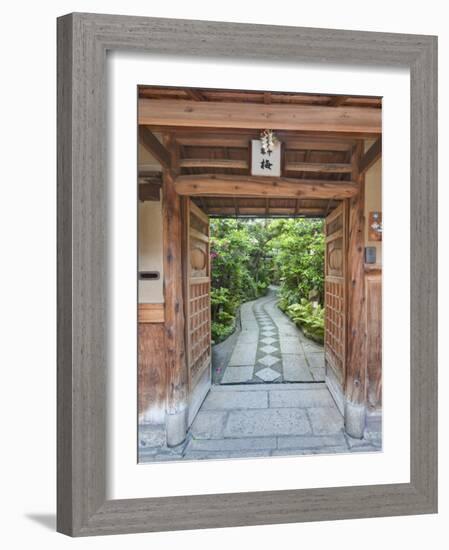 Restaurant Entrance at Gion, Kyoto, Japan-Rob Tilley-Framed Photographic Print