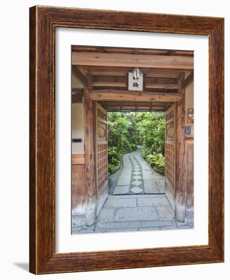 Restaurant Entrance at Gion, Kyoto, Japan-Rob Tilley-Framed Photographic Print