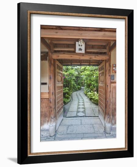 Restaurant Entrance at Gion, Kyoto, Japan-Rob Tilley-Framed Photographic Print