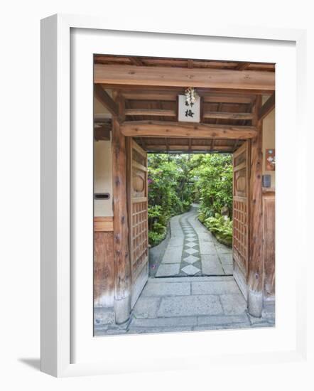 Restaurant Entrance at Gion, Kyoto, Japan-Rob Tilley-Framed Photographic Print