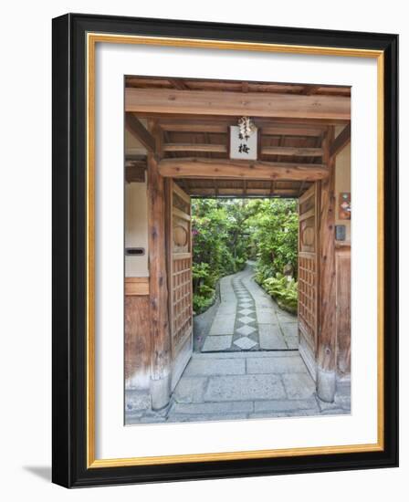 Restaurant Entrance at Gion, Kyoto, Japan-Rob Tilley-Framed Photographic Print