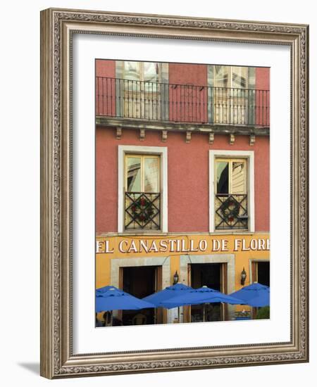 Restaurant Facade and Umbrellas, Guanajuato, Mexico-Nancy Rotenberg-Framed Photographic Print