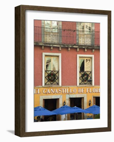 Restaurant Facade and Umbrellas, Guanajuato, Mexico-Nancy Rotenberg-Framed Photographic Print