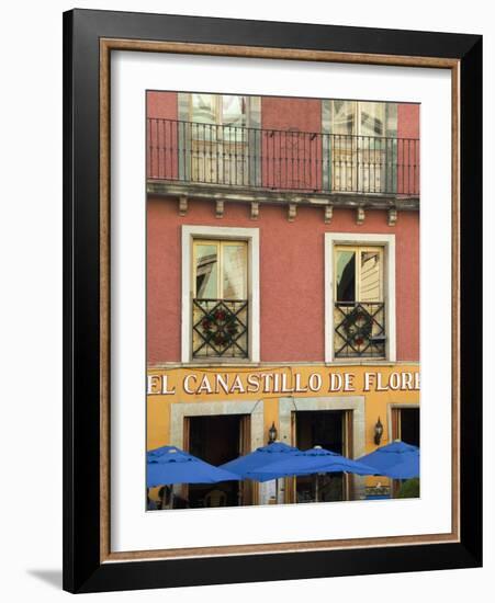 Restaurant Facade and Umbrellas, Guanajuato, Mexico-Nancy Rotenberg-Framed Photographic Print