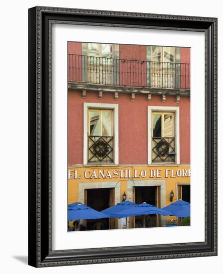 Restaurant Facade and Umbrellas, Guanajuato, Mexico-Nancy Rotenberg-Framed Photographic Print