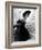 Restaurant Fashions: Cartwheel Hat, Strapless Evening Dress and Stole-Nina Leen-Framed Photographic Print