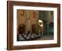Restaurant in a Small Piazza, San Gimignano, Tuscany, Italy-Janis Miglavs-Framed Photographic Print