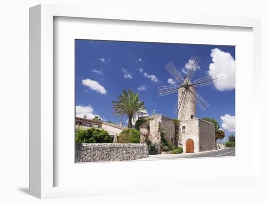 Restaurant in a Windmill, Sineu, Majorca (Mallorca), Balearic Islands, Spain, Mediterranean, Europe-Markus Lange-Framed Photographic Print