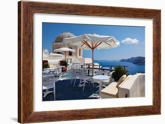 Restaurant in Greece II-Larry Malvin-Framed Photographic Print