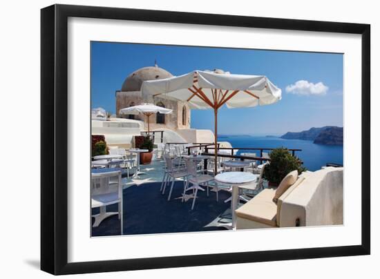 Restaurant in Greece II-Larry Malvin-Framed Photographic Print