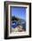 Restaurant in Symi Harbour, Symi, Dodecanese, Greek Islands, Greece, Europe-Neil Farrin-Framed Photographic Print