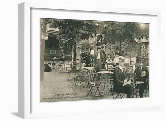 Restaurant, Joinville Le Pont, France-null-Framed Art Print