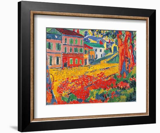 Restaurant La Machine at Bougival-Maurice De Vlaminck-Framed Art Print