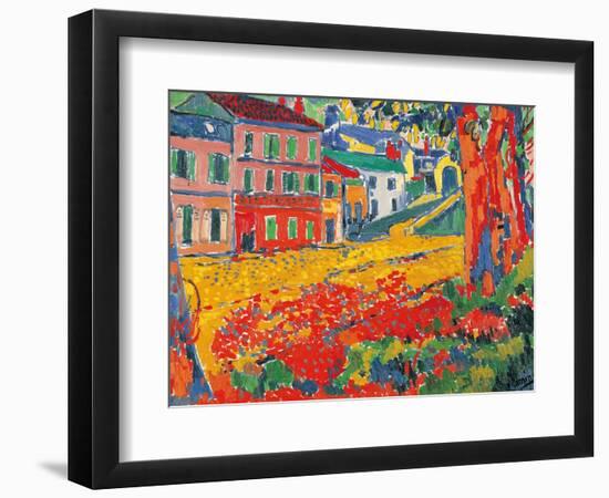 Restaurant La Machine at Bougival-Maurice De Vlaminck-Framed Art Print