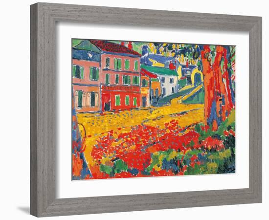 Restaurant La Machine at Bougival-Maurice De Vlaminck-Framed Art Print