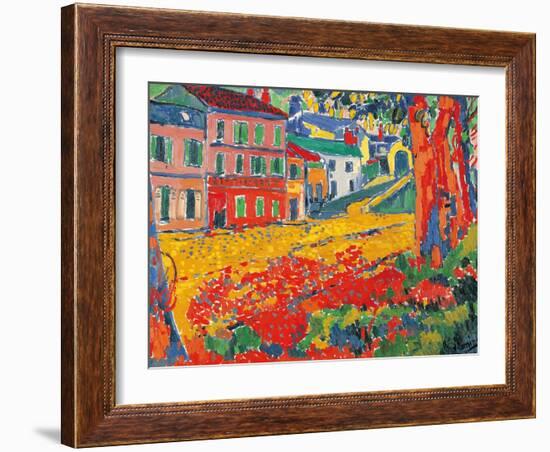 Restaurant La Machine at Bougival-Maurice De Vlaminck-Framed Art Print