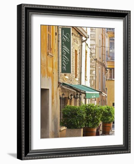 Restaurant Le Moliere with Outside Seating, Vienne, Isere, France-Per Karlsson-Framed Photographic Print