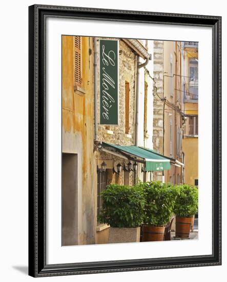 Restaurant Le Moliere with Outside Seating, Vienne, Isere, France-Per Karlsson-Framed Photographic Print