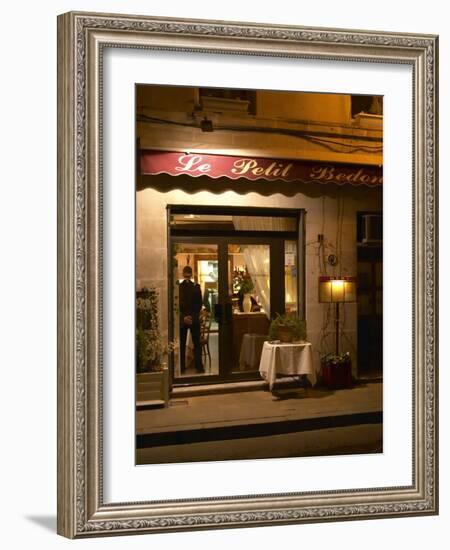 Restaurant Le Petit Bedon at Night, Avignon, Provence, Alpes Cote D Azur, France-Per Karlsson-Framed Photographic Print