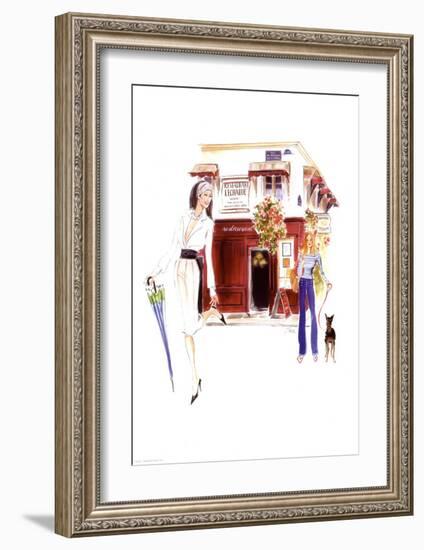 Restaurant Lechaude-Tina-Framed Art Print