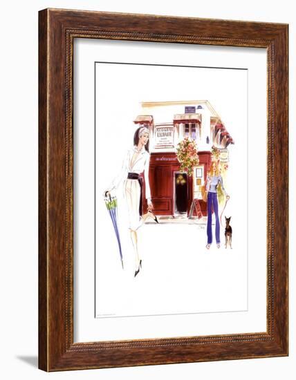 Restaurant Lechaude-Tina-Framed Art Print