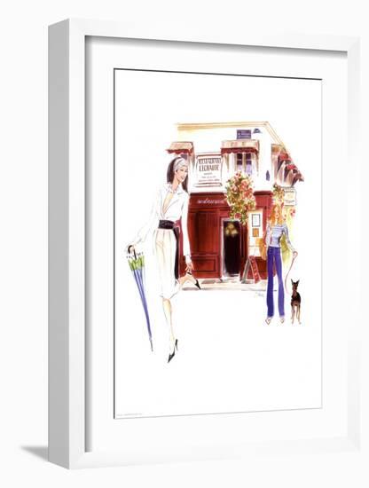 Restaurant Lechaude-Tina-Framed Art Print