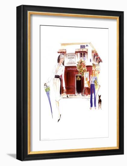 Restaurant Lechaude-Tina-Framed Art Print