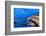 Restaurant, Naples Harbour with Mount Vesuvius in the Background at Dusk, Naples, Campania, Italy-Neil Farrin-Framed Photographic Print