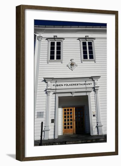 Restaurant on Mount Floyen, Bergen, Hordaland, Norway, Scandinavia, Europe-Robert Harding-Framed Photographic Print