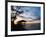 Restaurant on the Beach at Sunset, Gili Trawangan, Gili Islands, Indonesia, Southeast Asia, Asia-Matthew Williams-Ellis-Framed Photographic Print