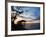 Restaurant on the Beach at Sunset, Gili Trawangan, Gili Islands, Indonesia, Southeast Asia, Asia-Matthew Williams-Ellis-Framed Photographic Print