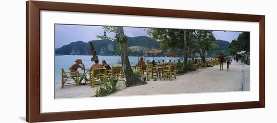 Restaurant on the Beach, Ko Phi Phi Don, Phi Phi Islands, Thailand-null-Framed Photographic Print