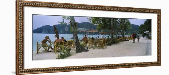 Restaurant on the Beach, Ko Phi Phi Don, Phi Phi Islands, Thailand-null-Framed Photographic Print