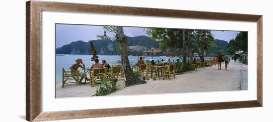 Restaurant on the Beach, Ko Phi Phi Don, Phi Phi Islands, Thailand-null-Framed Photographic Print