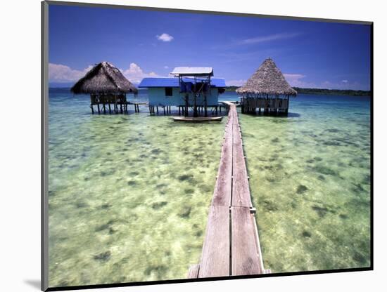 Restaurant Over the Water, Bocas del Toro Islands, Panama-Art Wolfe-Mounted Photographic Print