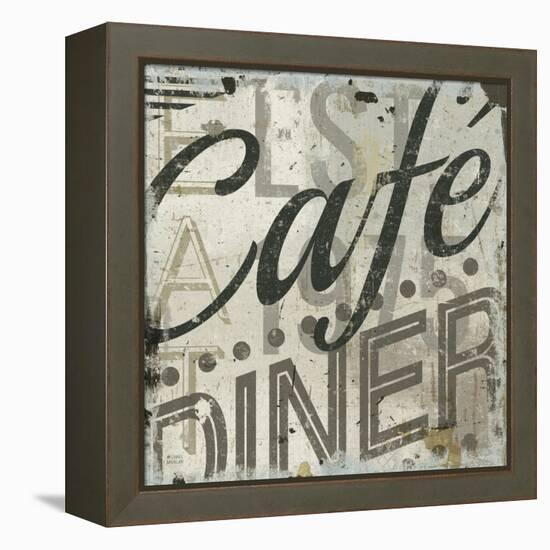 Restaurant Sign II-Michael Mullan-Framed Stretched Canvas